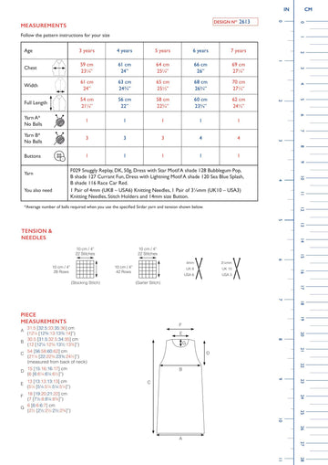 Sirdar Speed of Light Tunic Jumper Knitting Pattern