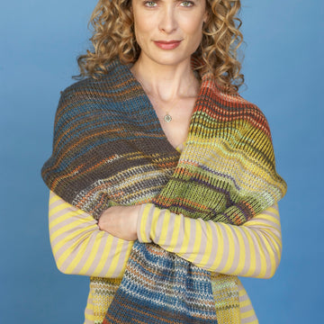 Electric Colors Scarf Knitting Pattern