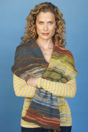 Electric Colors Scarf in Lion Brand Fishermen's Wool - 81032AD PDF