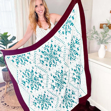 Snowflake Hexagon Mosaic Blanket