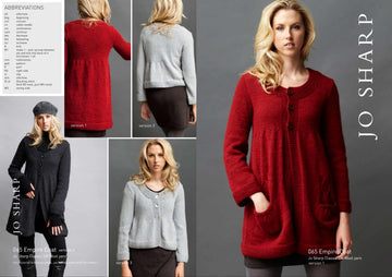 Jo Sharp Empire Coat Cardigan Knitting Pattern