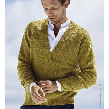 Lana Grossa M08 Pullover in Cashmere 16 Fine PDF