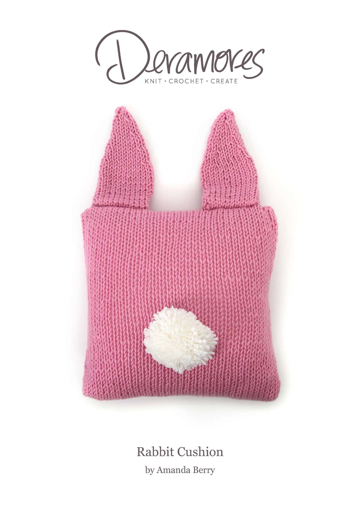 Deramores Rabbit Cushion Knitting Pattern