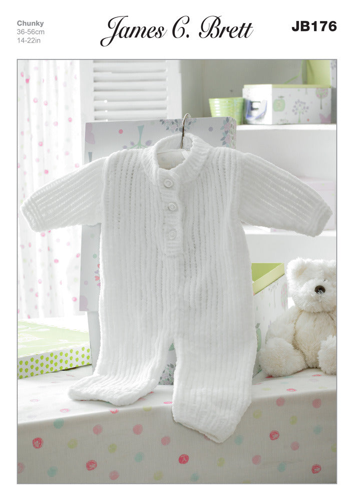 James C. Brett JB176 All In One Suit Knitting Pattern