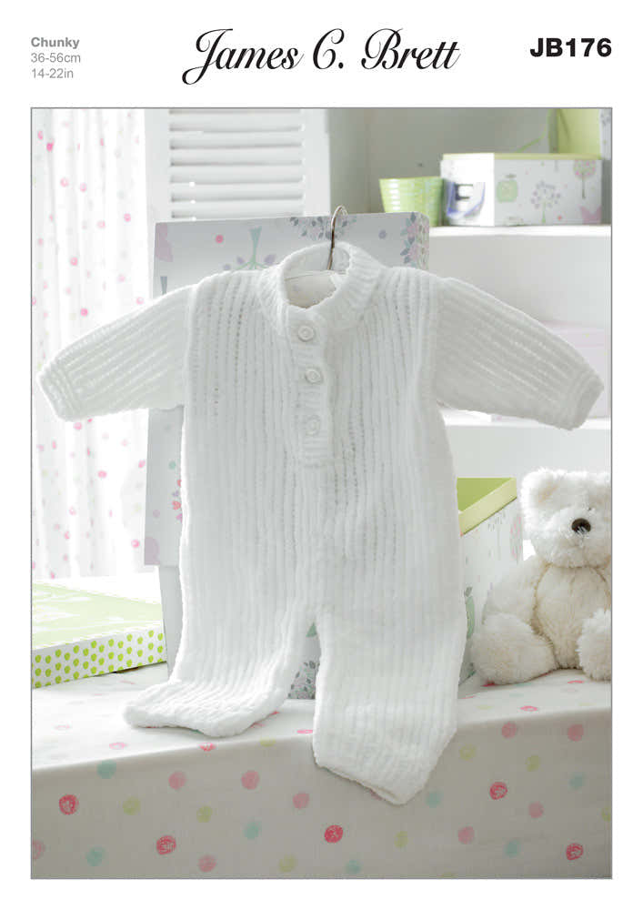 James C. Brett JB176 All In One Suit Knitting Pattern