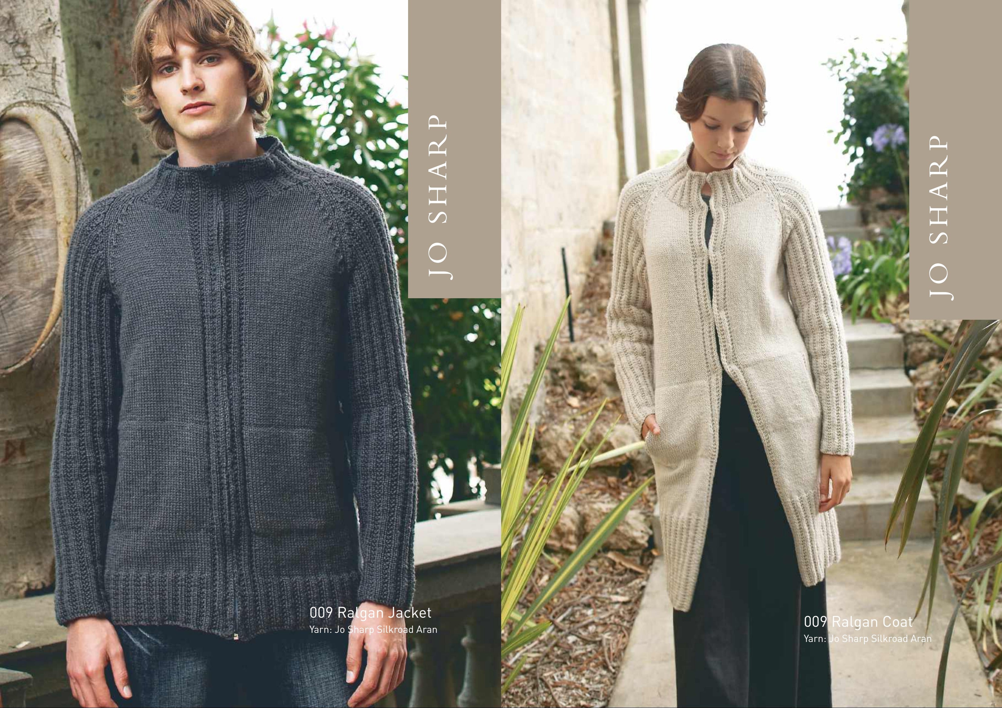 Jo Sharp Raglan Jacket and Coat Knitting Pattern