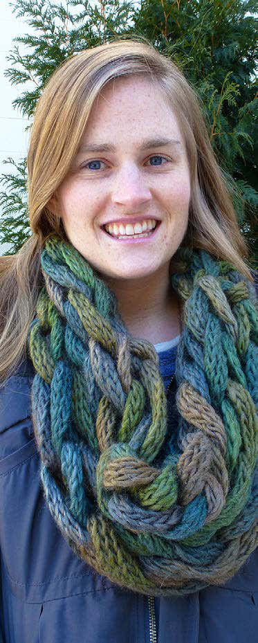 Arm Knit Cowls Knitting Pattern