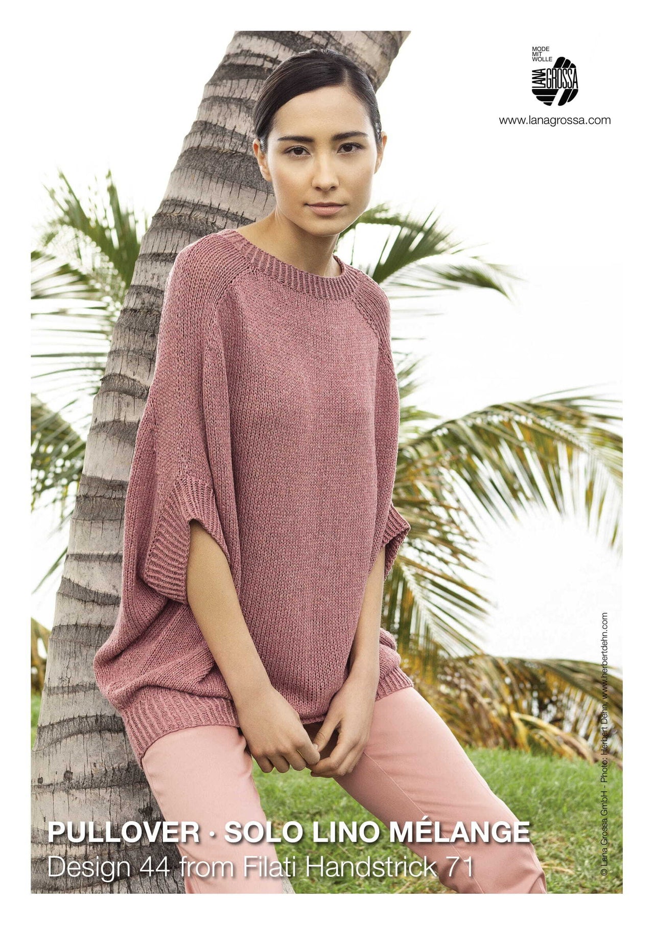 Lana Grossa 44 Pullover in Solo Lino Mélange PDF