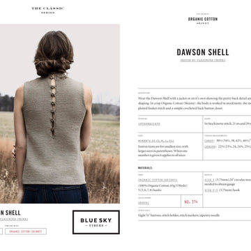 Blue Sky Fibers Dawson Shell Jumper Knitting Pattern