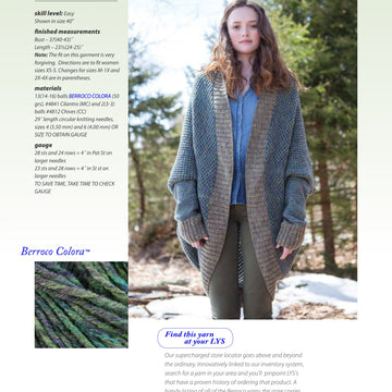 Berroco Baxter Cardigan Knitting Pattern