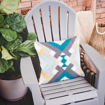 Crocheted Quilt Pillow Cover