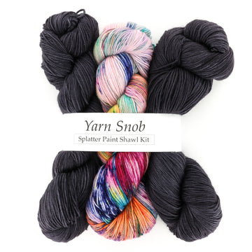 Yarn Snob Splatter Paint Shawl Kit