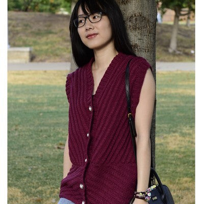 Jojoland Illusion Waistcoat Knitting Pattern