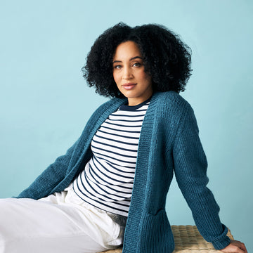 Azure Cardigan in Berroco Nuvola