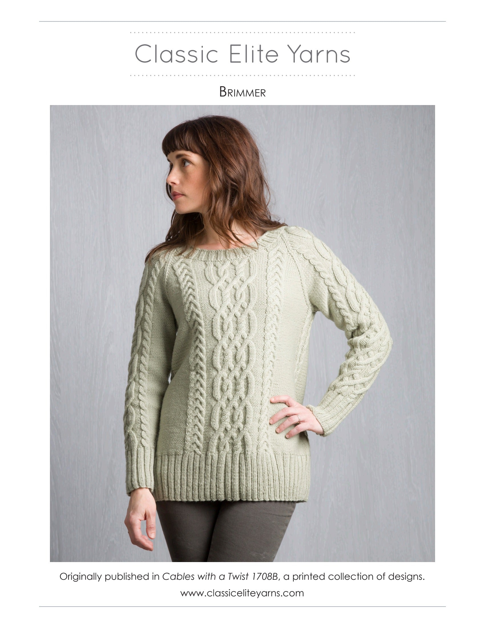 Classic Elite Yarns Brimmer Jumper Knitting Pattern