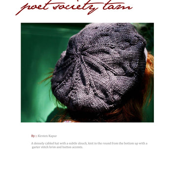 Madelinetosh Poet Society Tam Hat Knitting Pattern