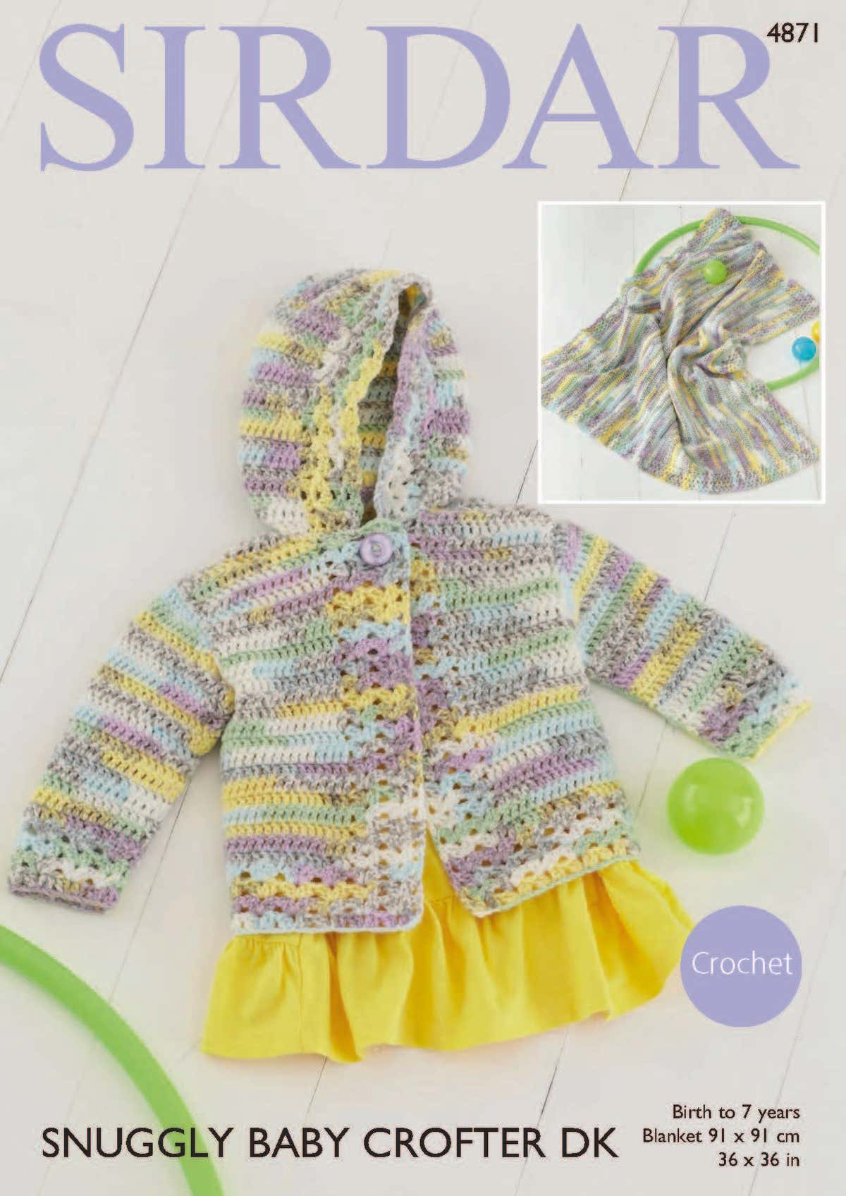 Sirdar Jacket and Blanket Crochet Pattern