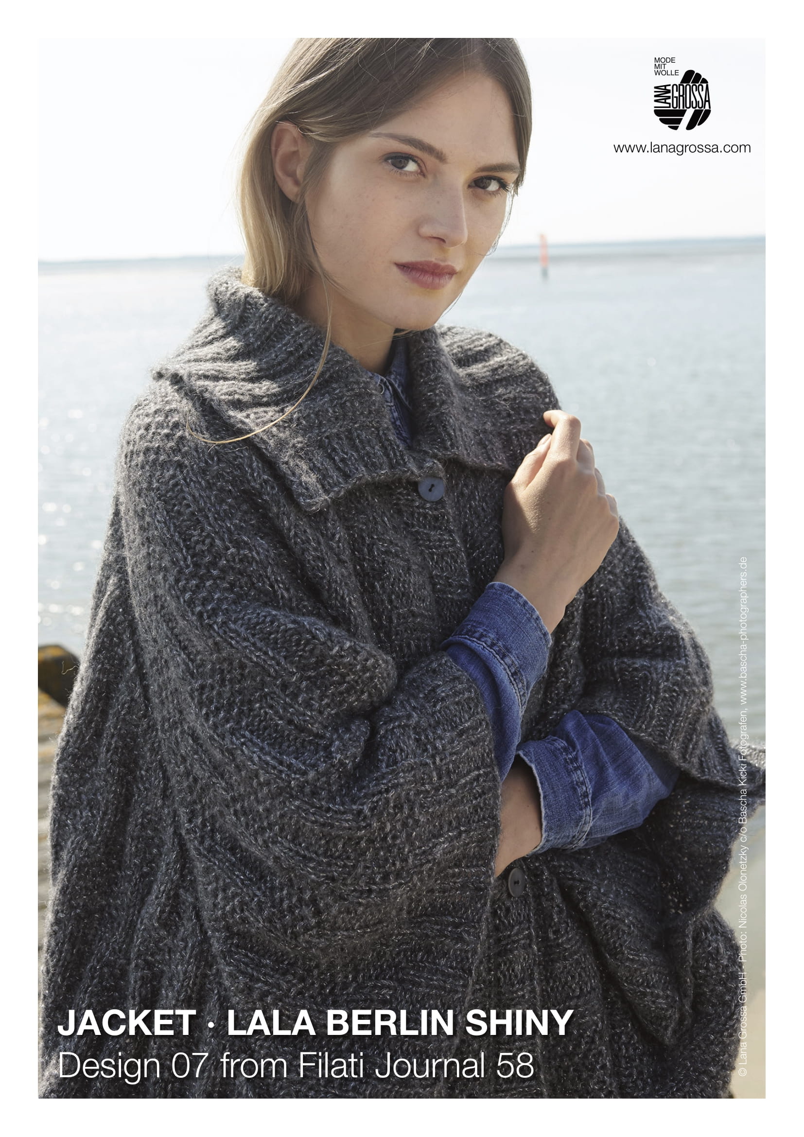 Lana Grossa 07 Jacket Coat Knitting Pattern