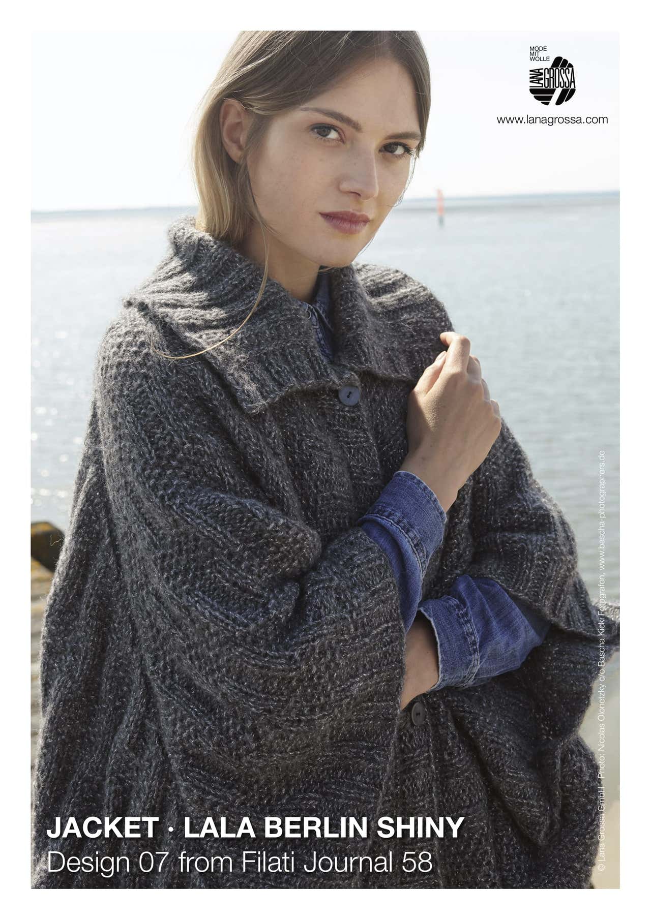 Lana Grossa 07 Jacket Coat Knitting Pattern