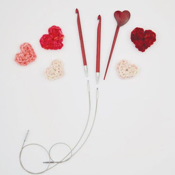 KnitPro Holiday Gift Set - Afghan Tunisian Crochet Hook Set - "Amore"