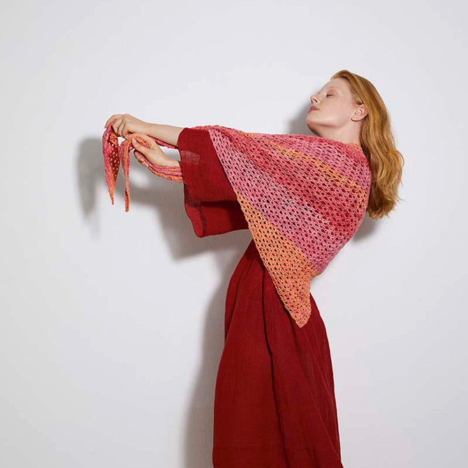 Lang PTO-- Dreiecktuch Shawl Crochet Pattern