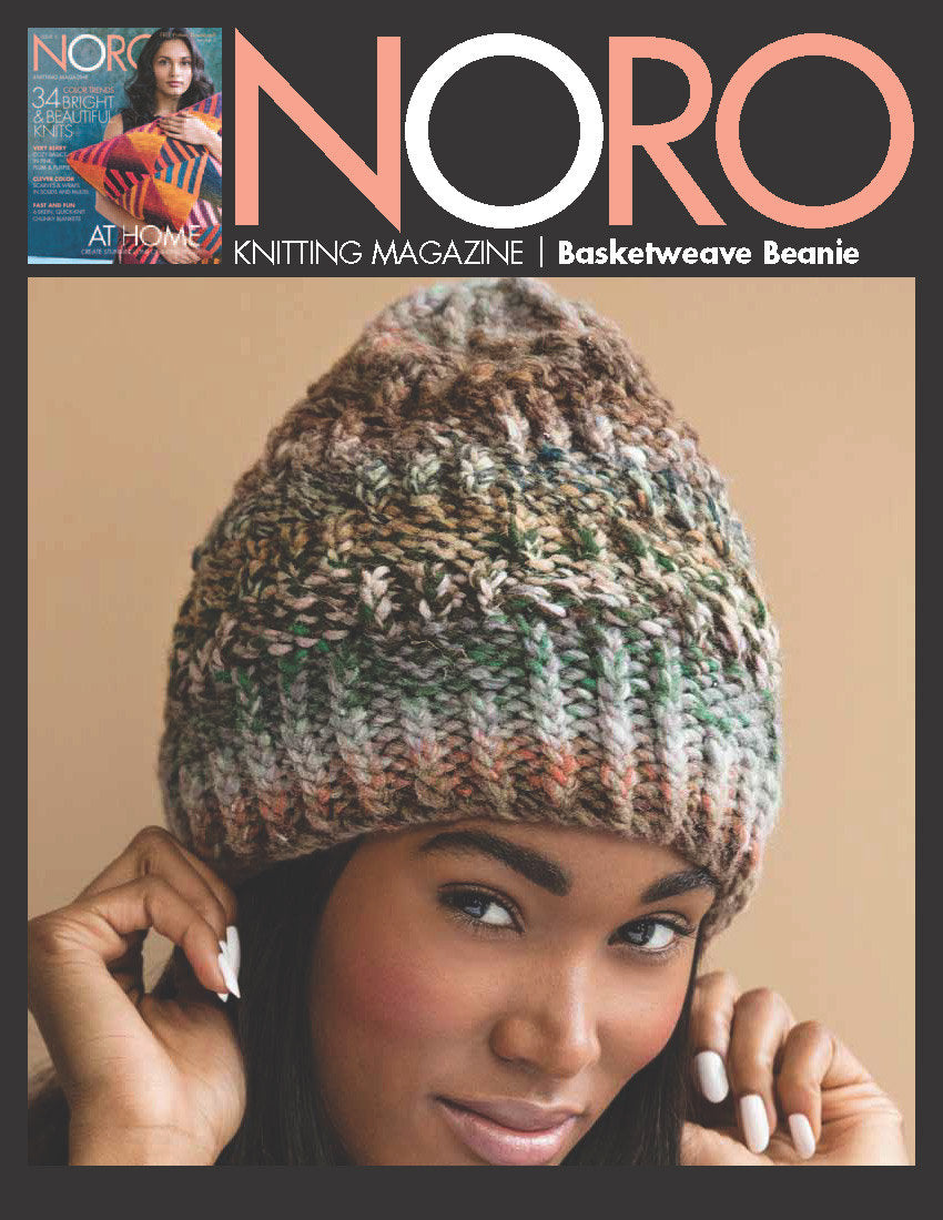 Basketweave Beanie in Noro Hakone - 13241 - PDF