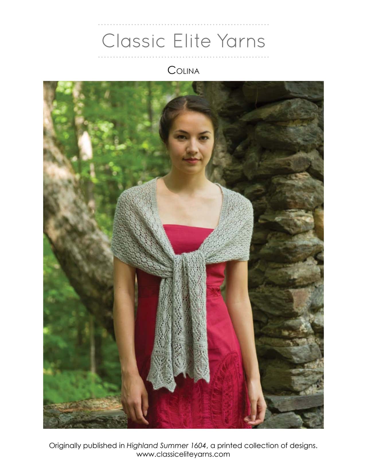 Classic Elite Yarns Colina Scarf Knitting Pattern