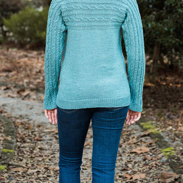 Sideways Cabled Yoke Pullover #192