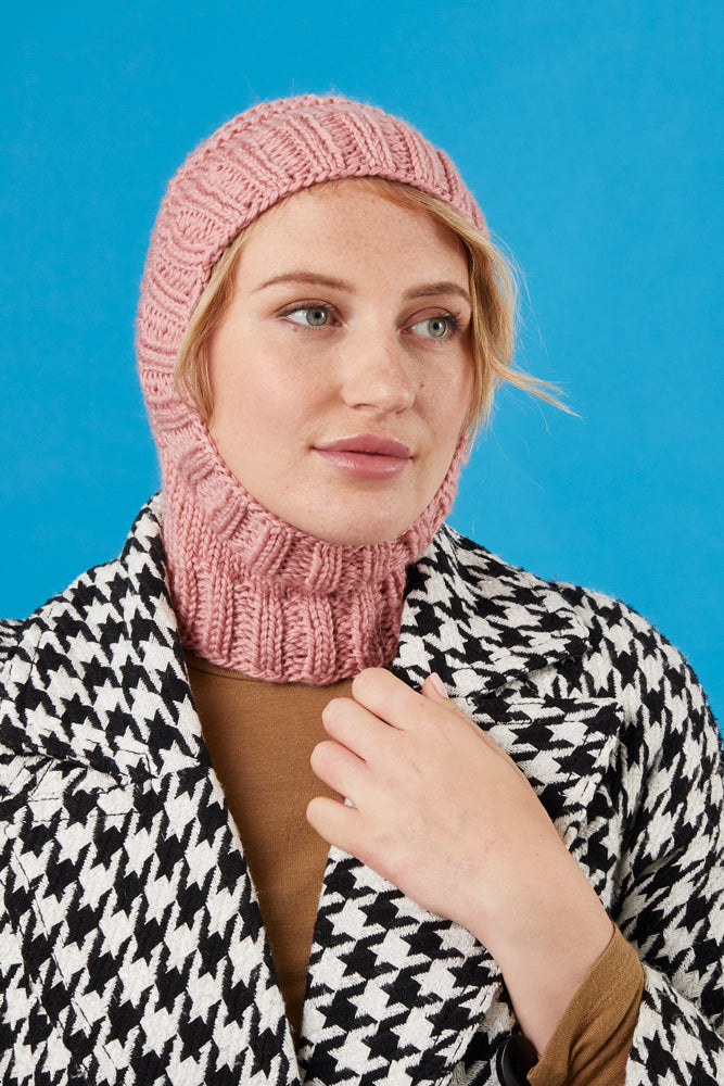 Paintbox Yarns Bashful Balaclava Knitting Pattern