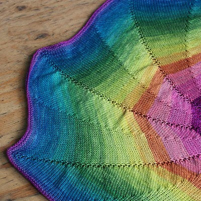 Wonderland Yarns Colorburst Blanket Knitting Pattern