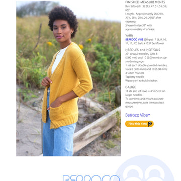 Berroco Maritsa Cardigan Knitting Pattern