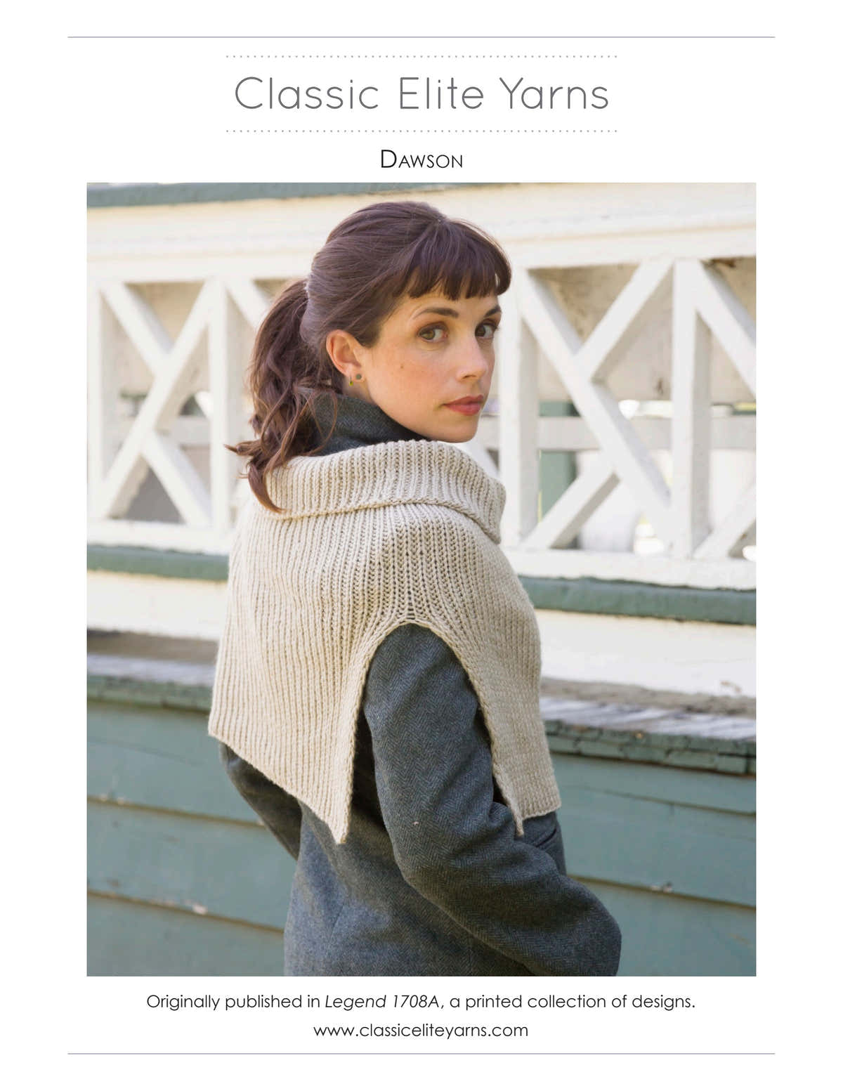 Classic Elite Yarns Dawson Cape Knitting Pattern