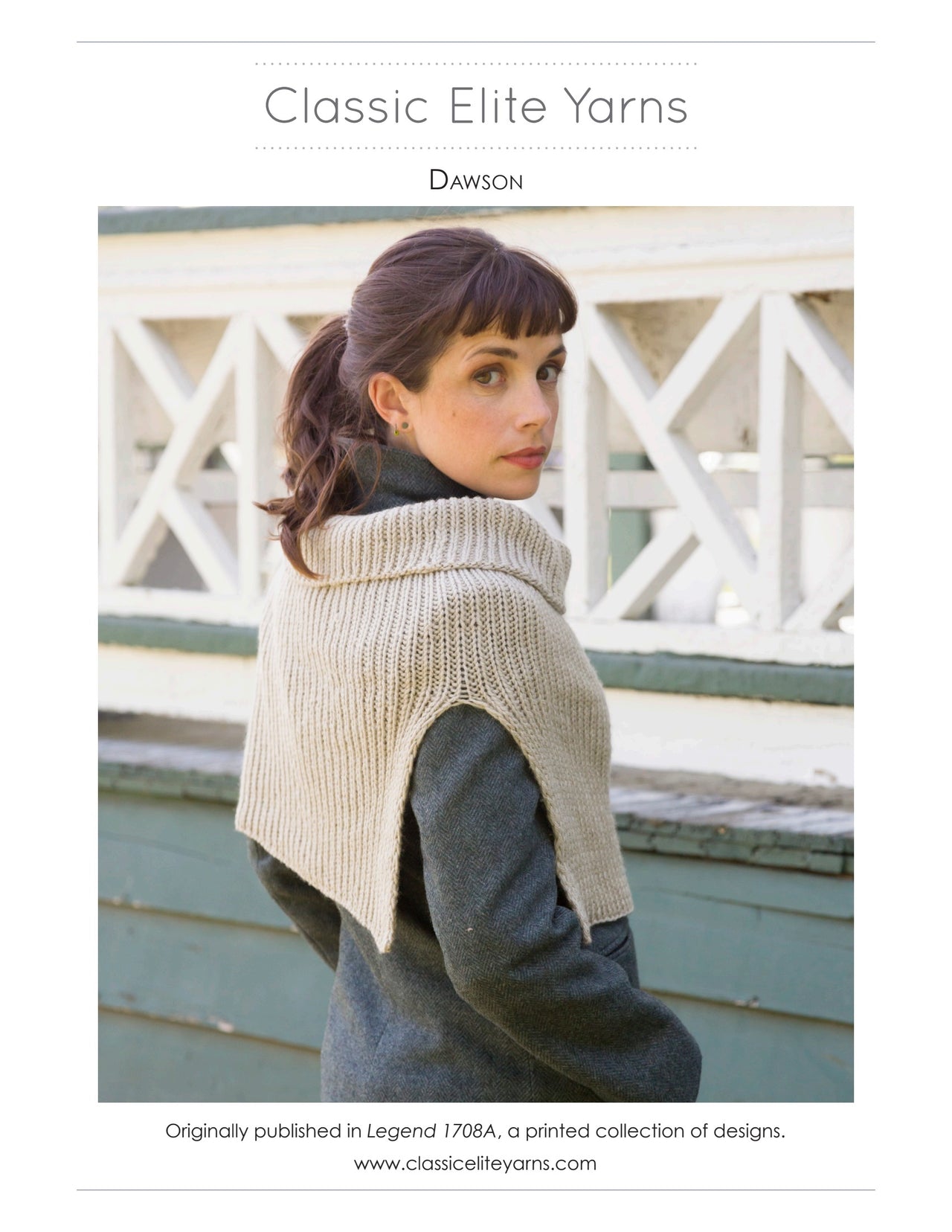 Classic Elite Yarns Dawson Cape Knitting Pattern