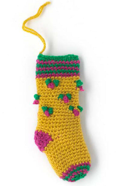 Paintbox Yarns Holly Stocking Crochet Pattern