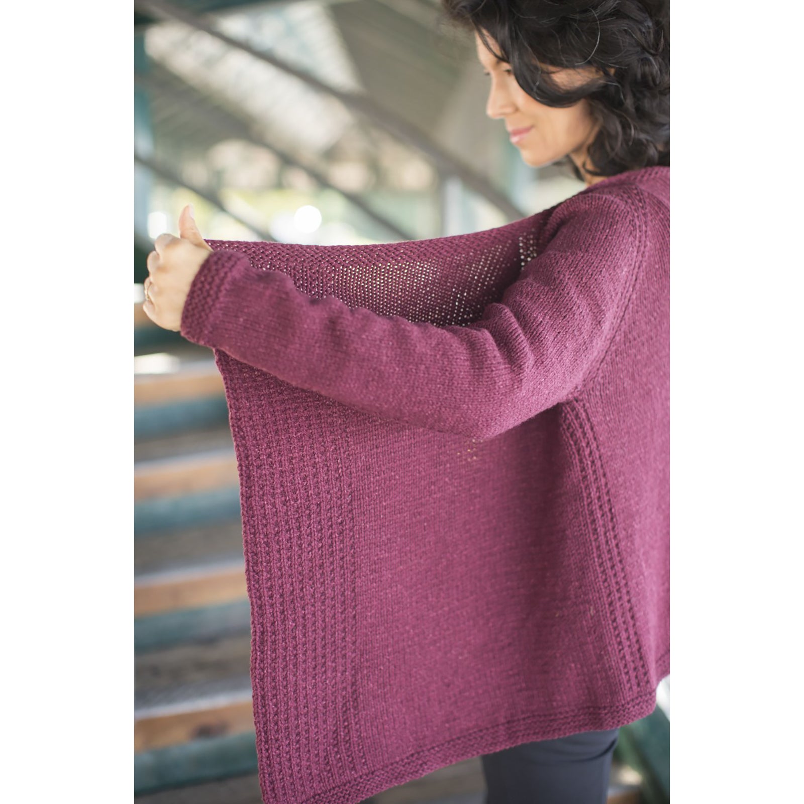 Cascade Yarns W Vineyard Stroll Cardigan Knitting Pattern