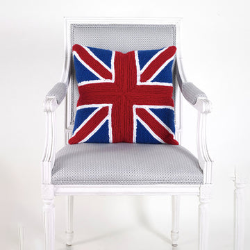 Paintbox Yarns Union Jack Patchwork Cushion Knitting Pattern