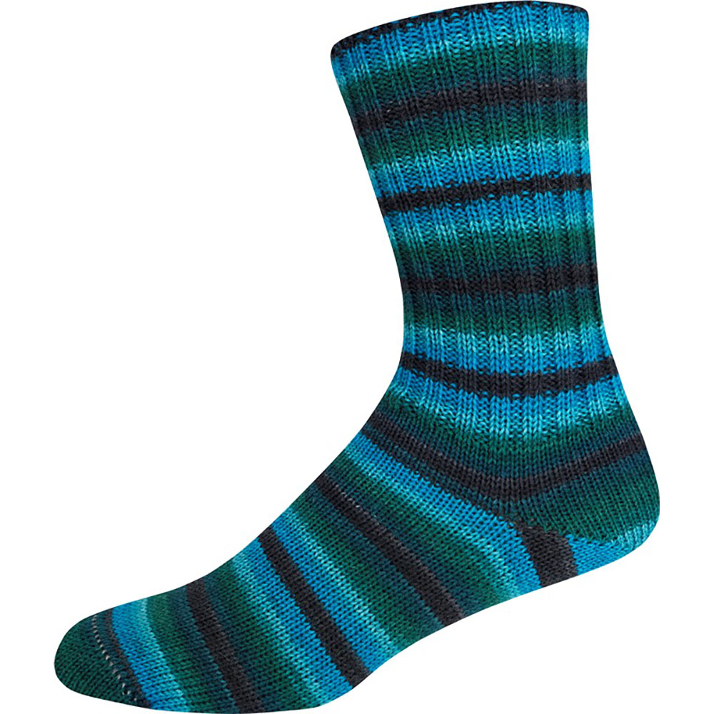 OnLine Supersocke 356 Style - 4-Ply - Moonlight Color w/ALOE Yarn - Superwash Wool