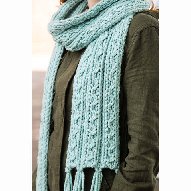 Valley Yarns Ziggy Scarf Knitting Pattern