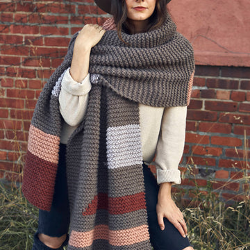 Level Up Blanket Scarf Knitting Pattern