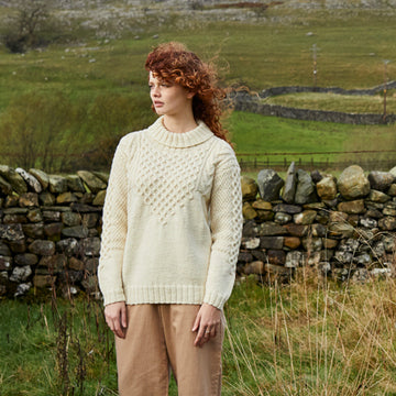 Debbie Bliss Graduated Yoke Sweater Knitting Pattern