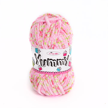 King Cole Yummy Rose Yarn - Polyester novelty