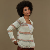 Tahki Yarns Pearl Peak Cardigan Knitting Pattern