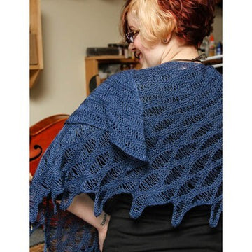 Valley Yarns 40th Anniversary Mixed Tide Shawl Knitting Pattern