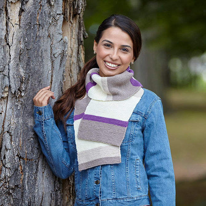 Valley Yarns Cadence Scarf Knitting Pattern