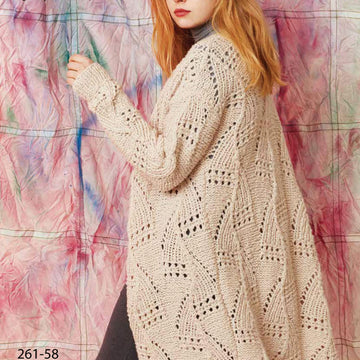 Lang 261-58 Jacket Cardigan Knitting Pattern