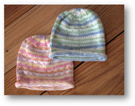 Plymouth Yarn Striped Baby Hat Knitting Pattern