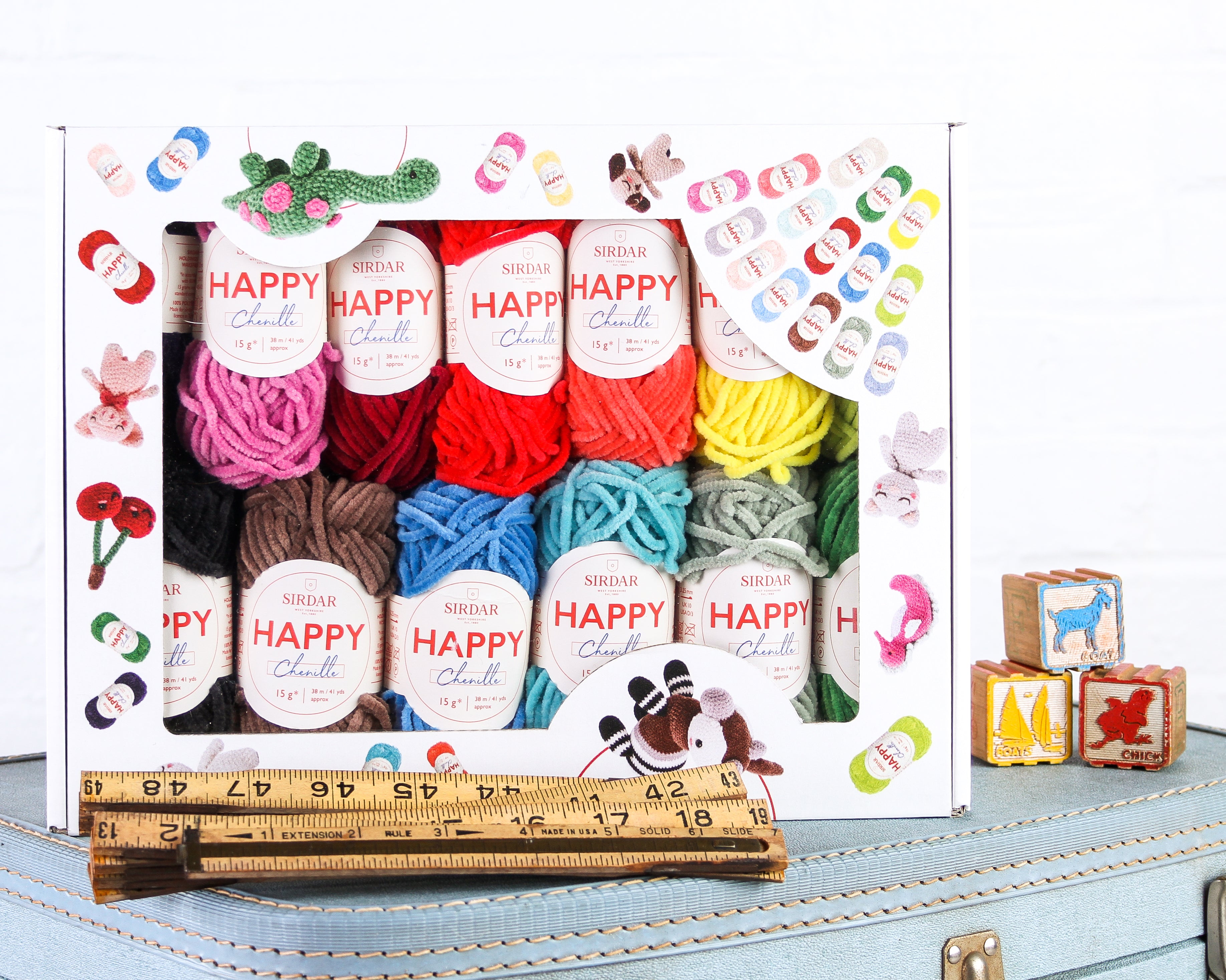 Sirdar Happy Chenille Assortment Pack Yarn - Polyester DK