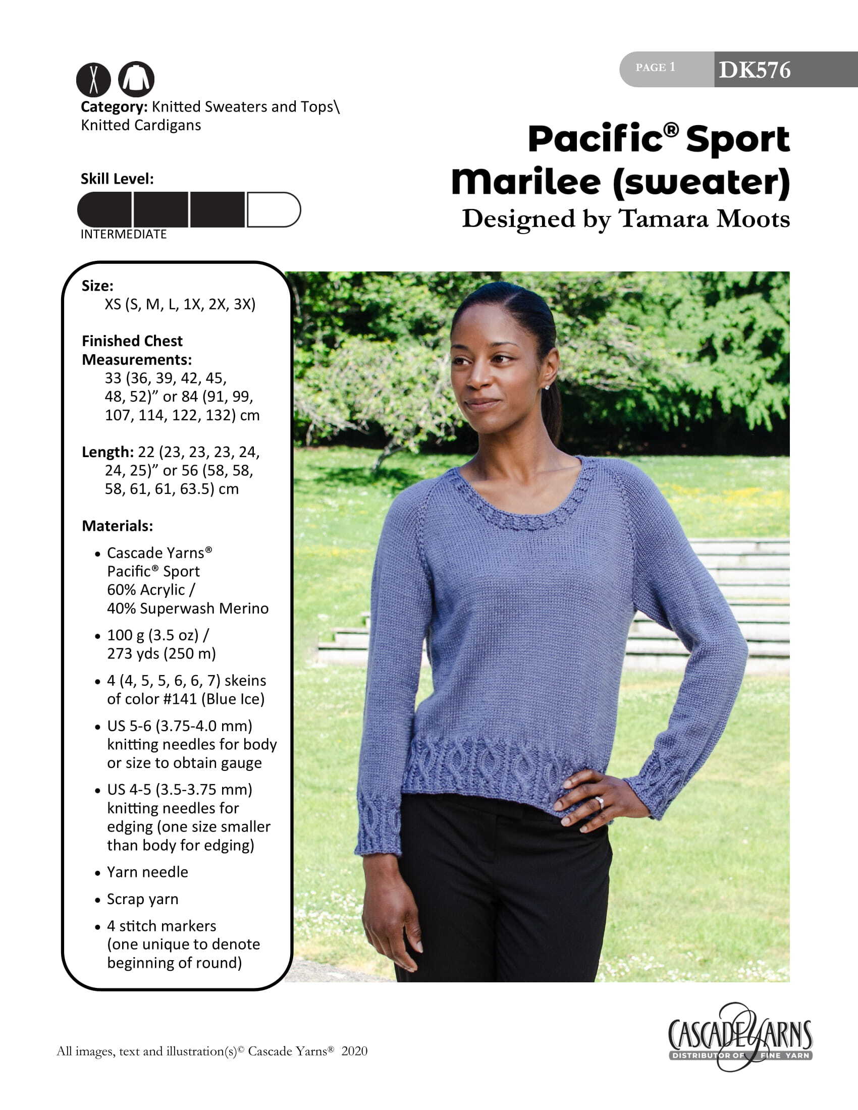 Cascade Yarns DK Marilee Jumper Knitting Pattern