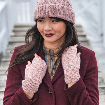 Hudson Hat and Mittens in Berroco Millstone Tweed PDF