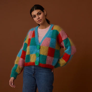 Debbie Bliss Checkerboard Cardigan Knitting Pattern